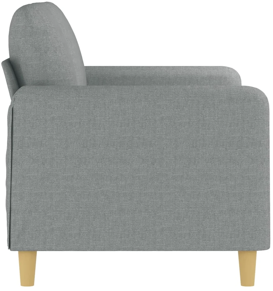 Dvivietė sofa, šviesiai pilkos spalvos, 120cm, audinys