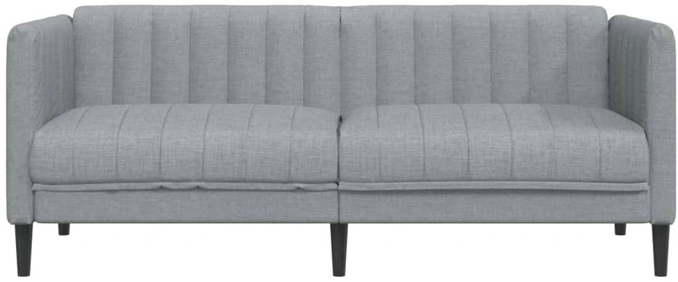 Dvivietė sofa, šviesiai pilkos spalvos, audinys
