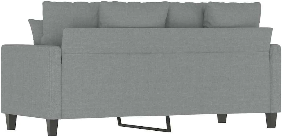 Dvivietė sofa, šviesiai pilkos spalvos, 140cm, audinys
