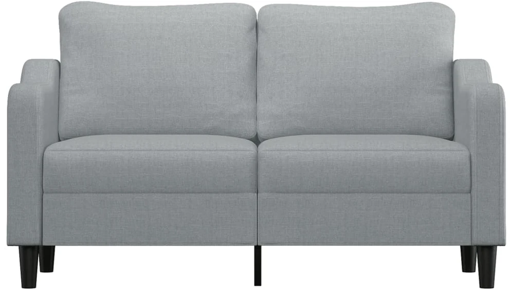 Dvivietė sofa, šviesiai pilkos spalvos, 140cm, audinys