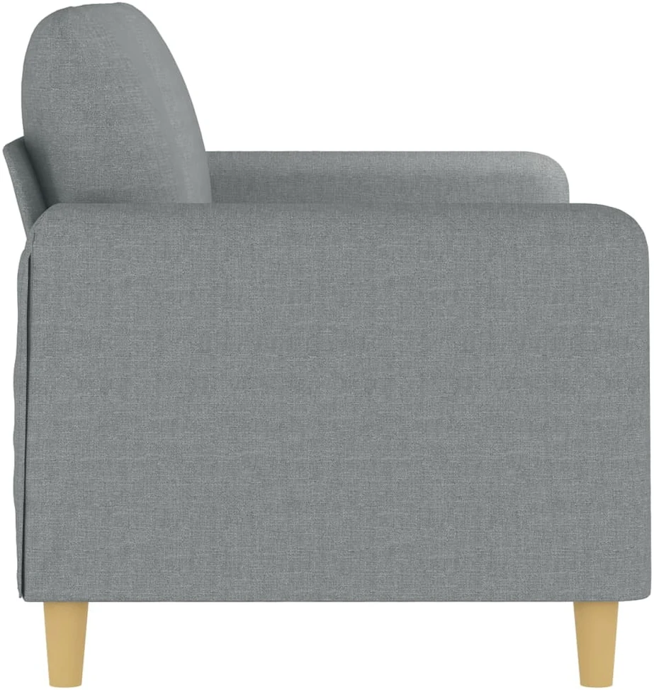 Dvivietė sofa, šviesiai pilkos spalvos, 140cm, audinys