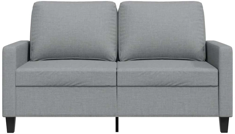 Dvivietė sofa, šviesiai pilkos spalvos, 120cm, audinys