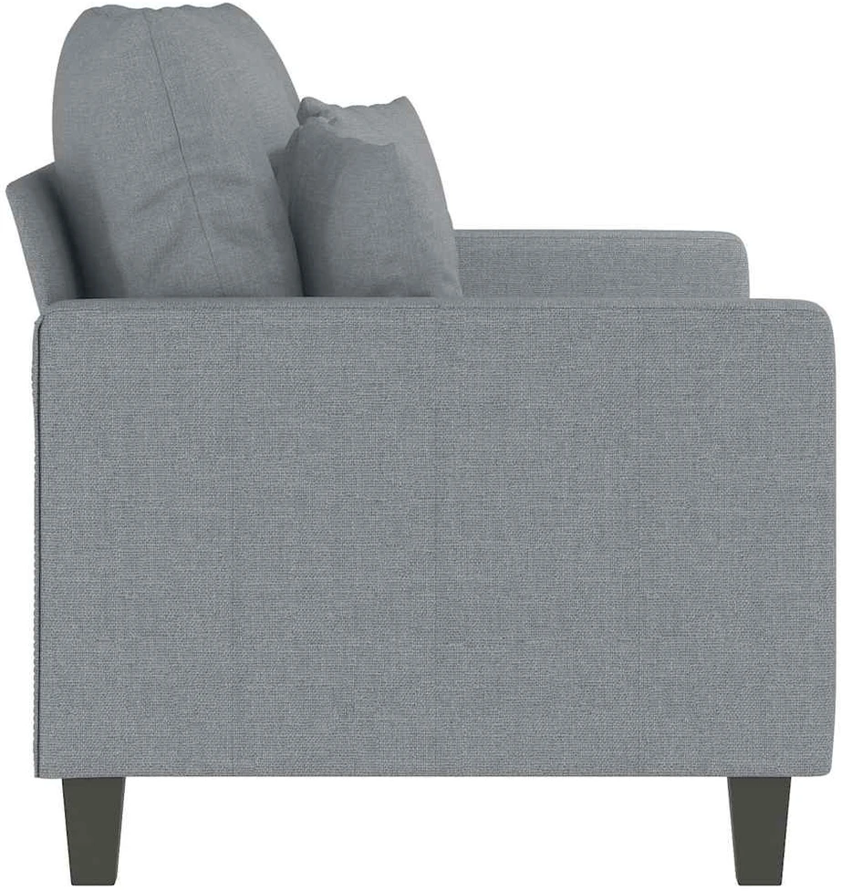 Dvivietė sofa, šviesiai pilkos spalvos, 120cm, audinys