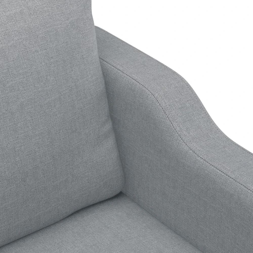 Dvivietė sofa, šviesiai pilkos spalvos, 140cm, audinys