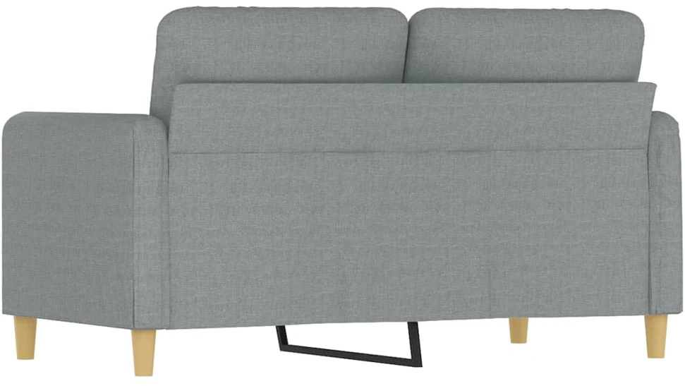 Dvivietė sofa, šviesiai pilkos spalvos, 120cm, audinys