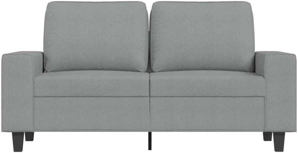 Dvivietė sofa, šviesiai pilkos spalvos, 120cm, audinys