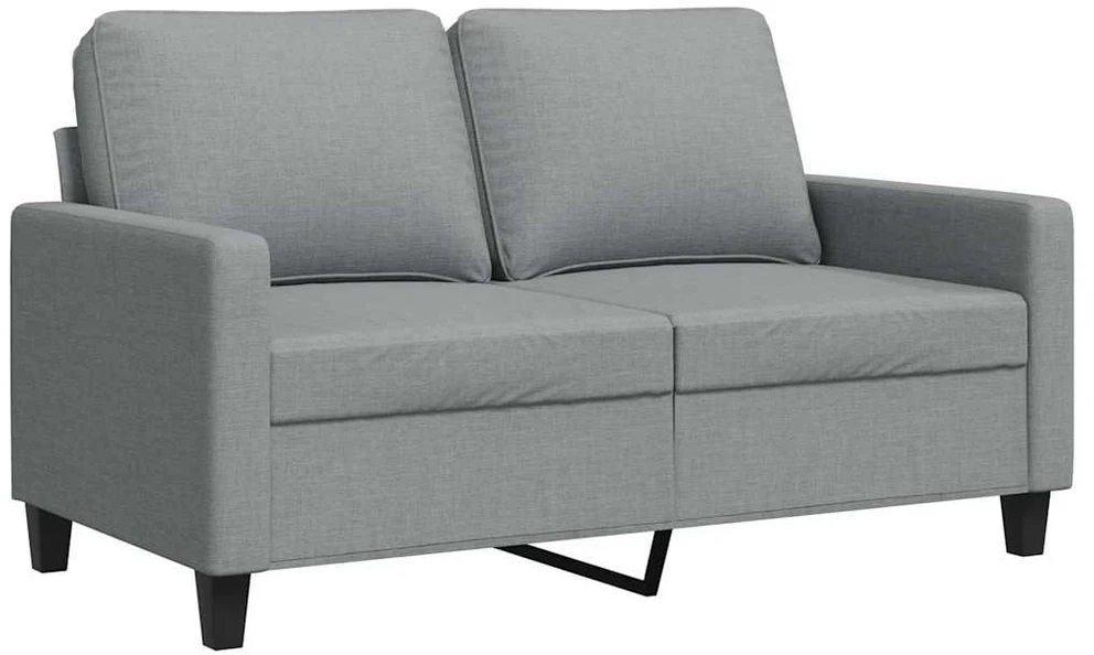 Dvivietė sofa, šviesiai pilkos spalvos, 120cm, audinys