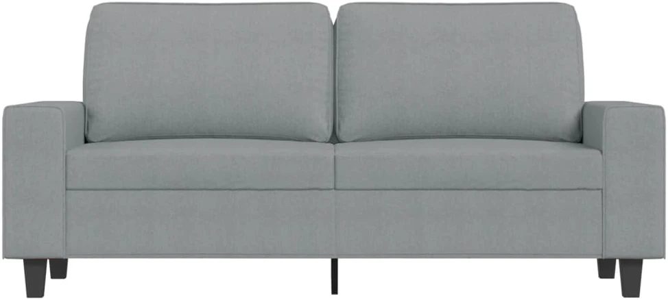 Dvivietė sofa, šviesiai pilkos spalvos, 140cm, audinys