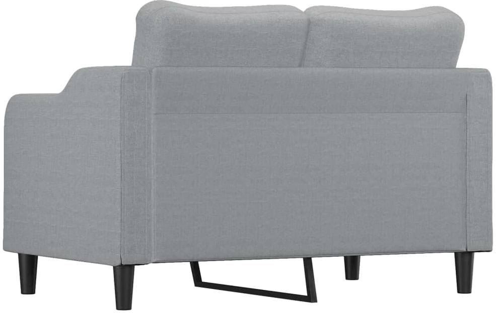 Dvivietė sofa, šviesiai pilkos spalvos, 120cm, audinys