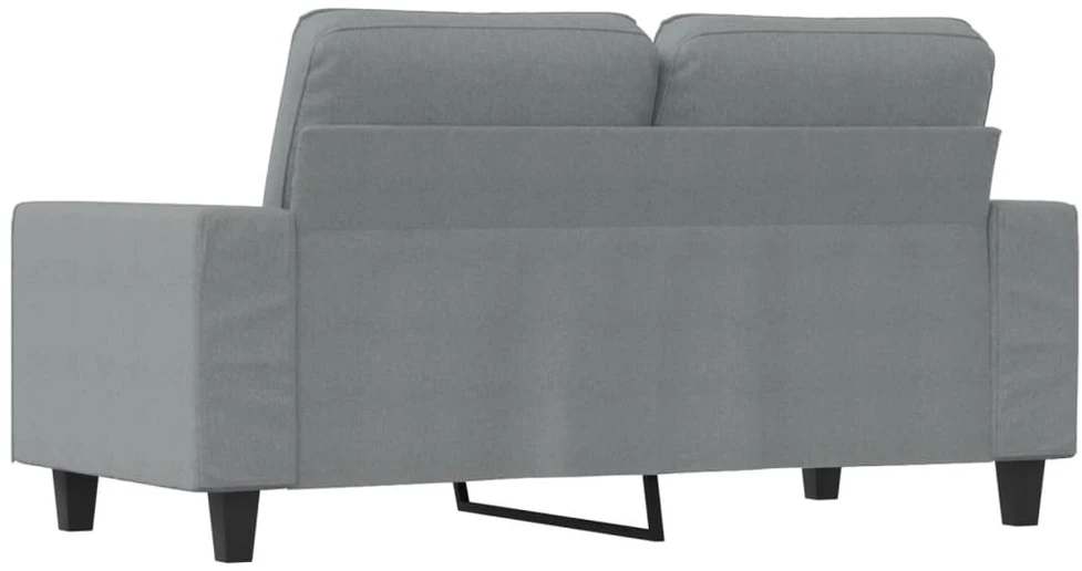 Dvivietė sofa, šviesiai pilkos spalvos, 120cm, audinys
