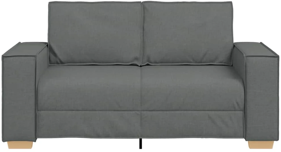 Dvivietė sofa, tamsiai pilka, 160x78x84 cm, audinys