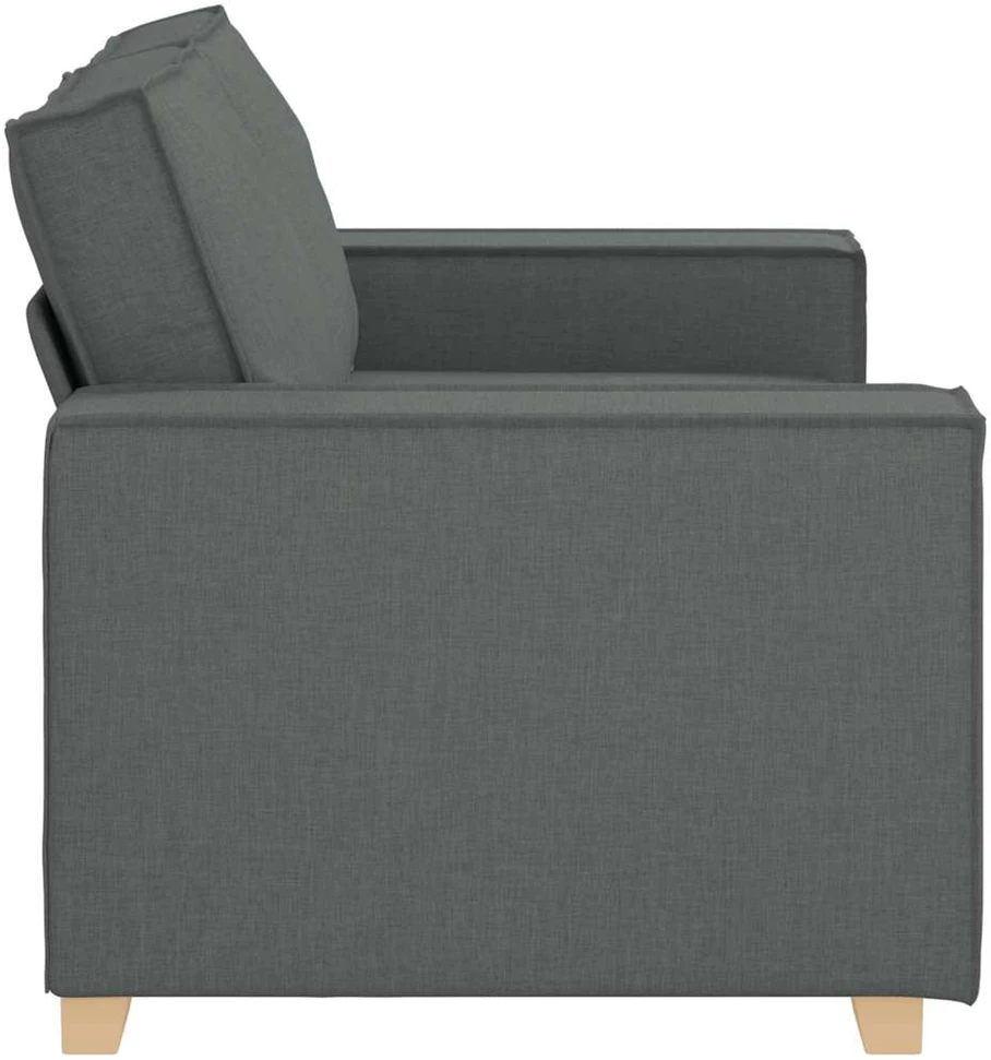 Dvivietė sofa, tamsiai pilka, 160x78x84 cm, audinys