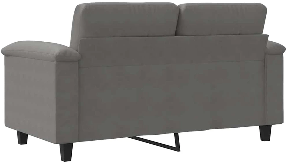 Dvivietė sofa, tamsiai pilka, 120cm, mikropluošto audinys