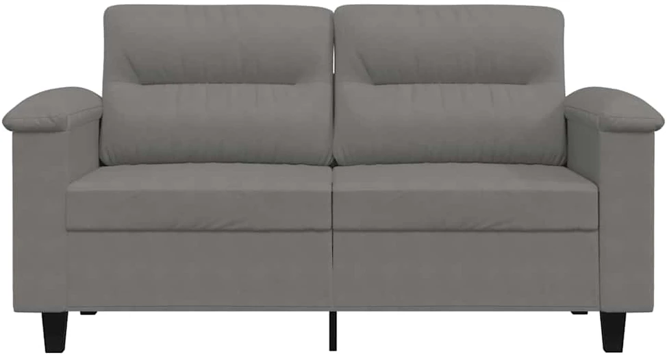 Dvivietė sofa, tamsiai pilka, 120cm, mikropluošto audinys