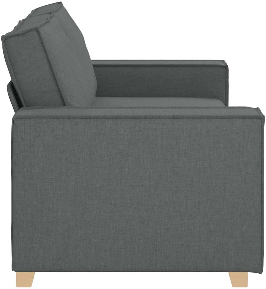 Dvivietė sofa, tamsiai pilka, 180x78x84 cm, audinys