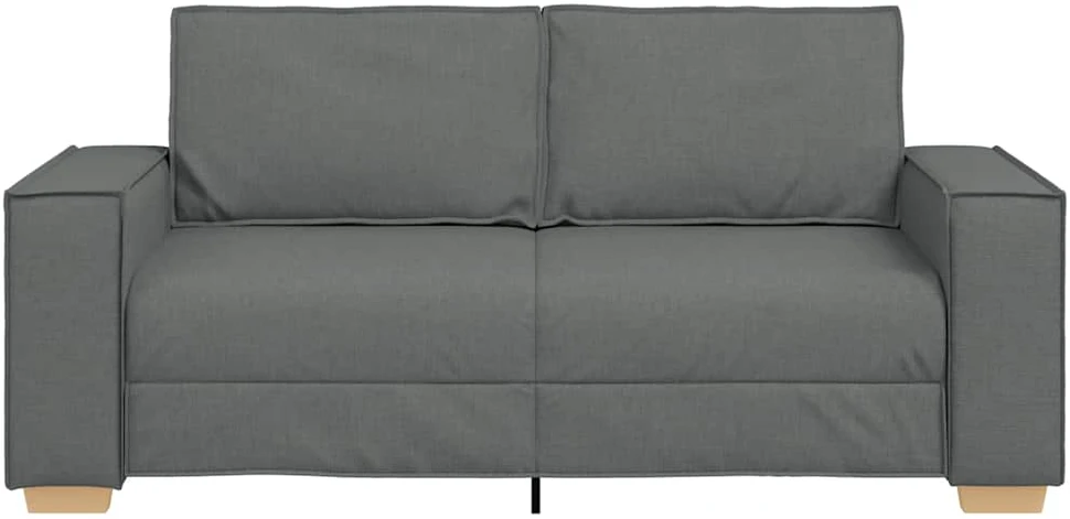 Dvivietė sofa, tamsiai pilka, 180x78x84 cm, audinys