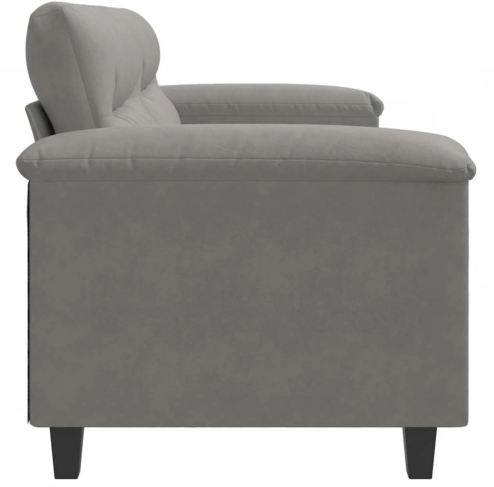 Dvivietė sofa, tamsiai pilka, 140cm, mikropluošto audinys