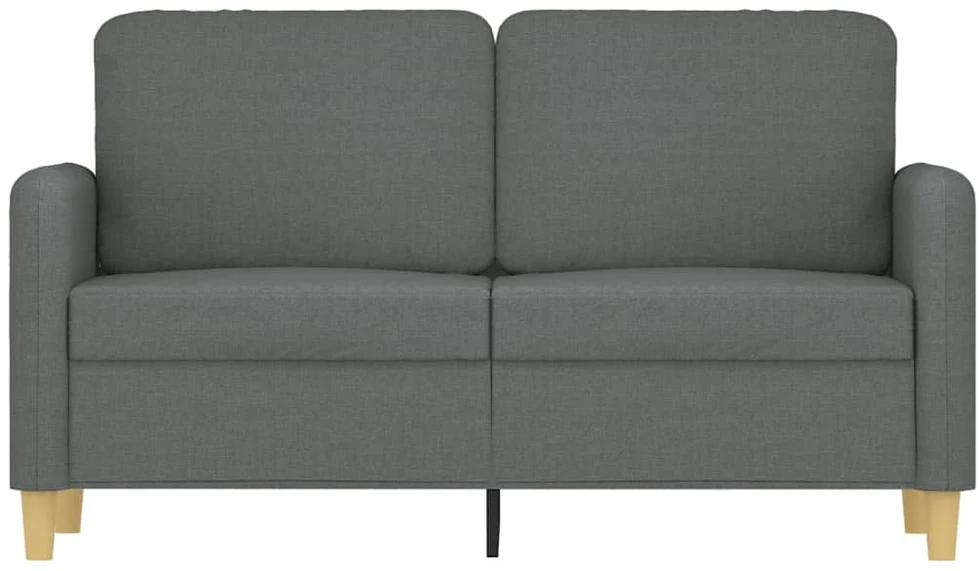 Dvivietė sofa, tamsiai pilkos spalvos, 120cm, audinys