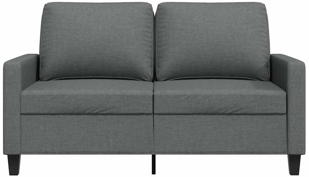Dvivietė sofa, tamsiai pilkos spalvos, 120cm, audinys