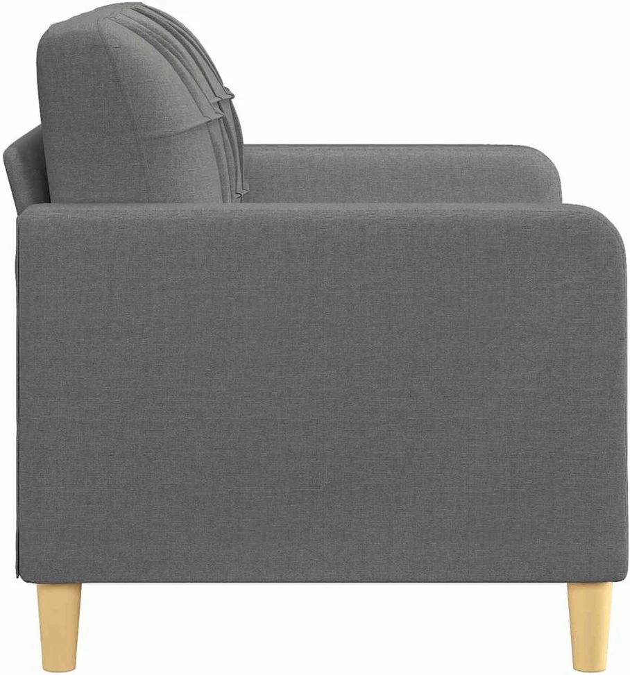 Dvivietė sofa, tamsiai pilkos spalvos, 120cm, audinys