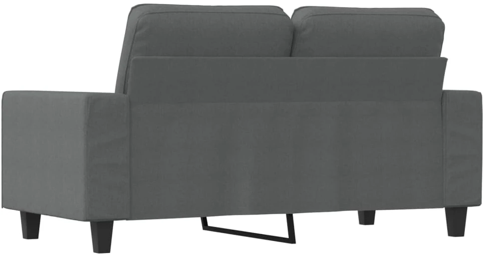 Dvivietė sofa, tamsiai pilkos spalvos, 120cm, audinys