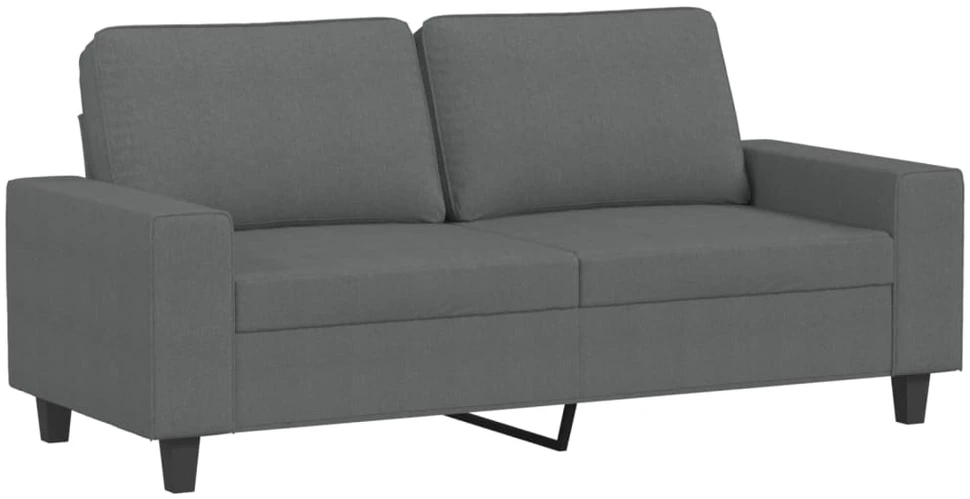 Dvivietė sofa, tamsiai pilkos spalvos, 140cm, audinys
