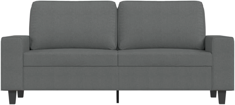 Dvivietė sofa, tamsiai pilkos spalvos, 140cm, audinys