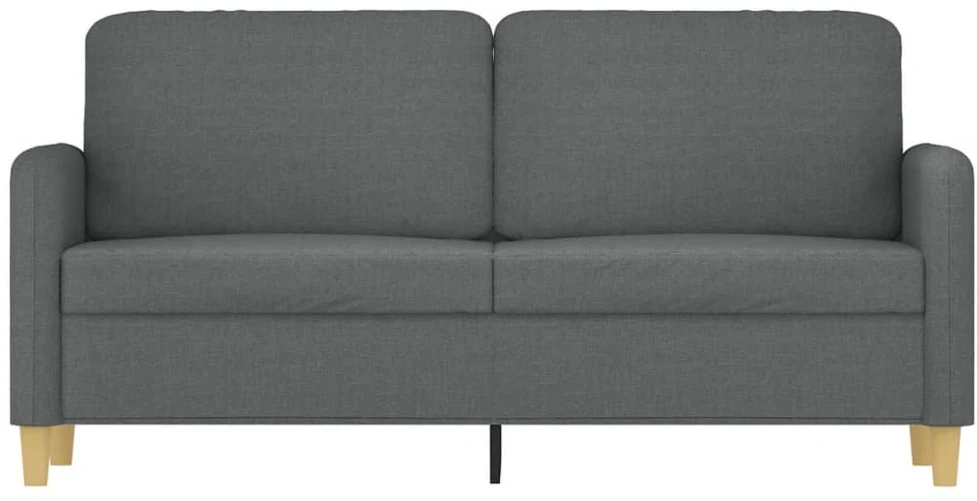Dvivietė sofa, tamsiai pilkos spalvos, 140cm, audinys