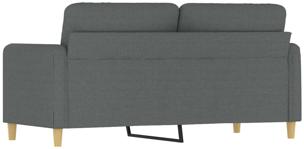 Dvivietė sofa, tamsiai pilkos spalvos, 140cm, audinys