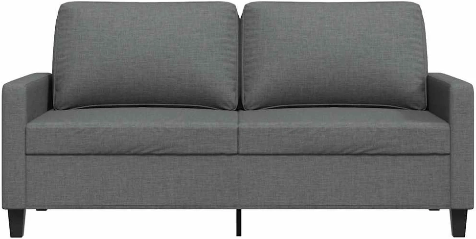 Dvivietė sofa, tamsiai pilkos spalvos, 140cm, audinys