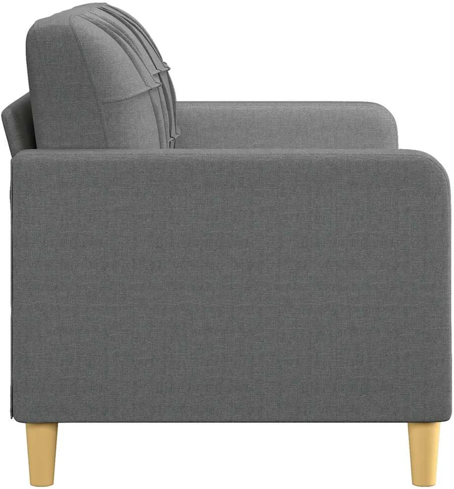 Dvivietė sofa, tamsiai pilkos spalvos, 140cm, audinys