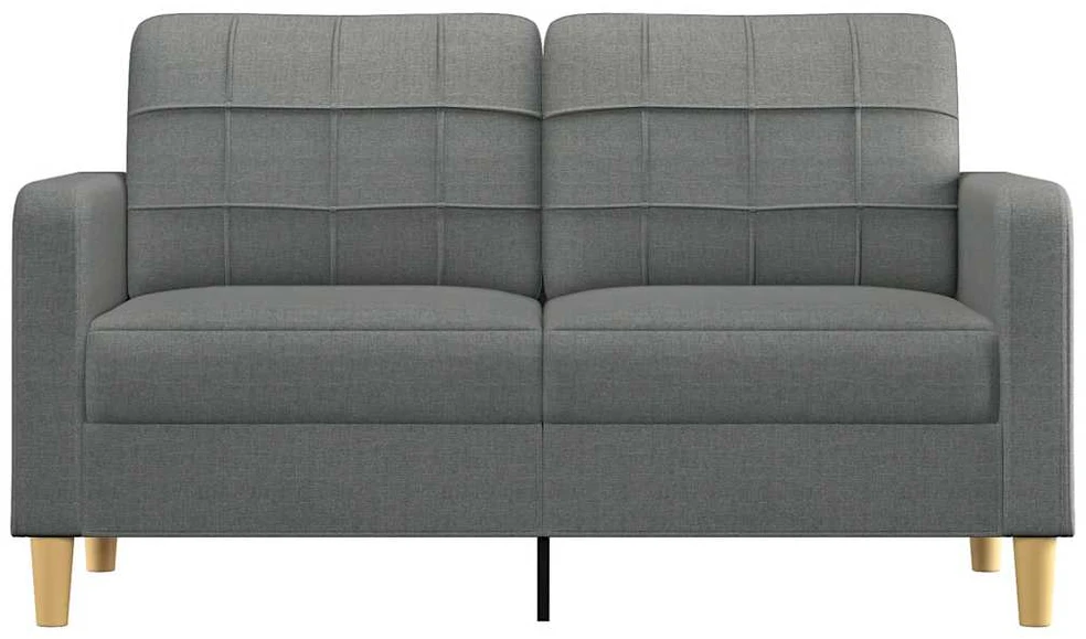 Dvivietė sofa, tamsiai pilkos spalvos, 140cm, audinys