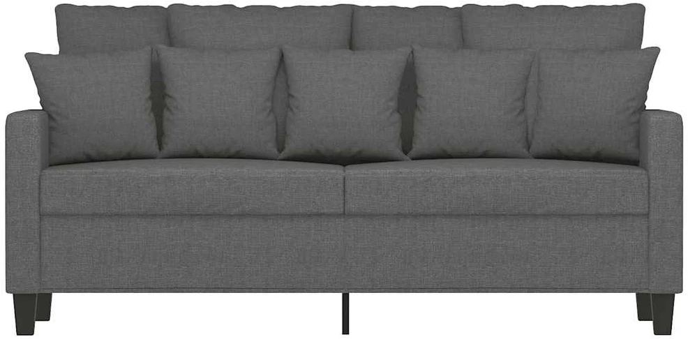 Dvivietė sofa, tamsiai pilkos spalvos, 140cm, audinys