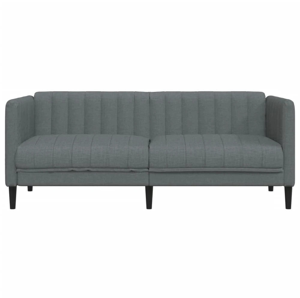 Dvivietė sofa, tamsiai pilkos spalvos, audinys