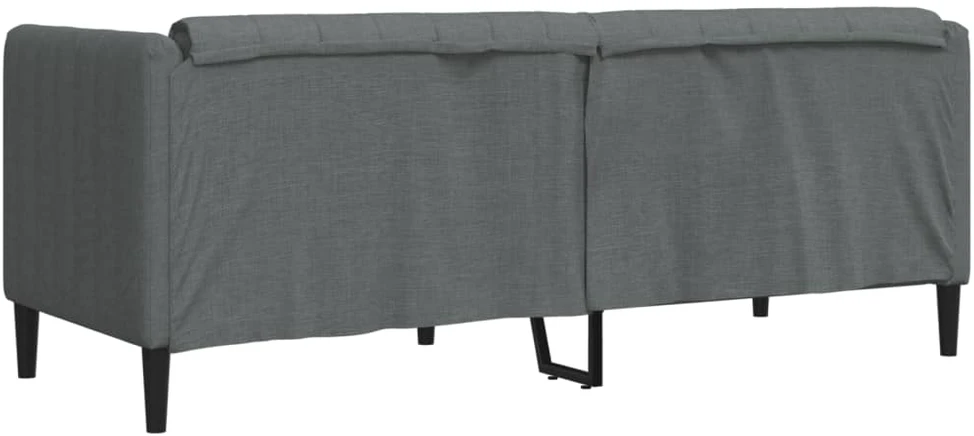 Dvivietė sofa, tamsiai pilkos spalvos, audinys