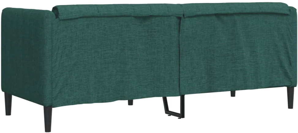 Dvivietė sofa, tamsiai žalios spalvos, audinys