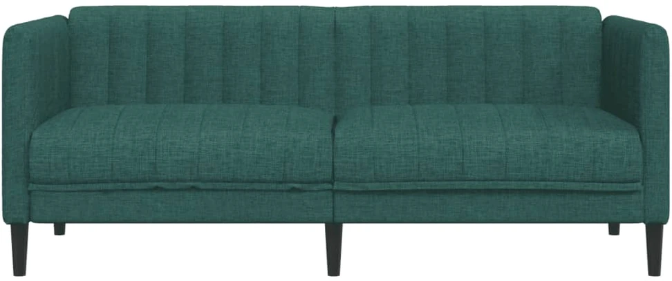 Dvivietė sofa, tamsiai žalios spalvos, audinys