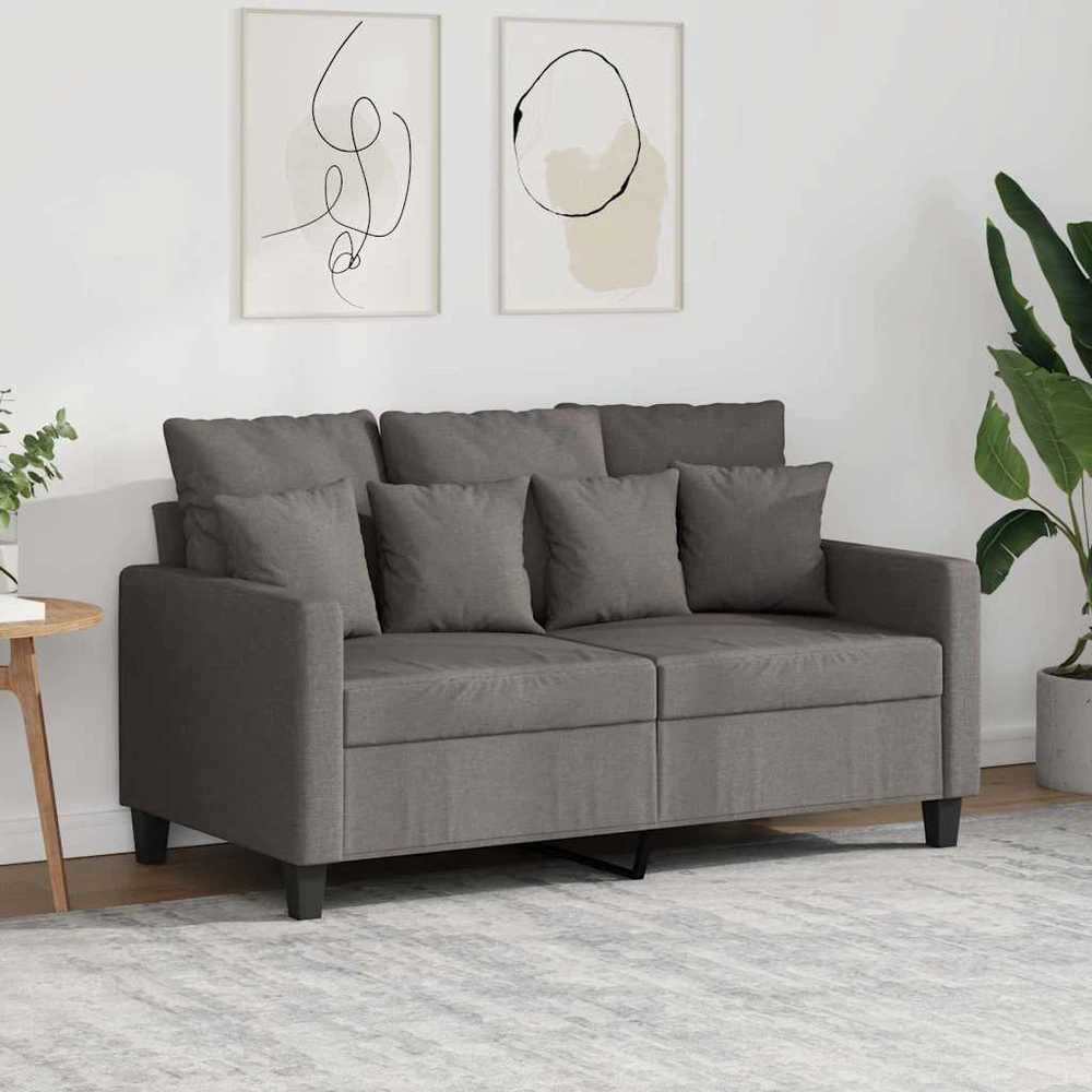 Dvivietė sofa, taupe spalvos, 120cm, audinys