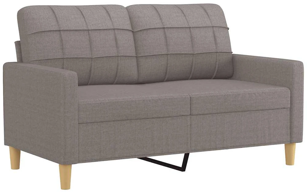 Dvivietė sofa, taupe spalvos, 120cm, audinys