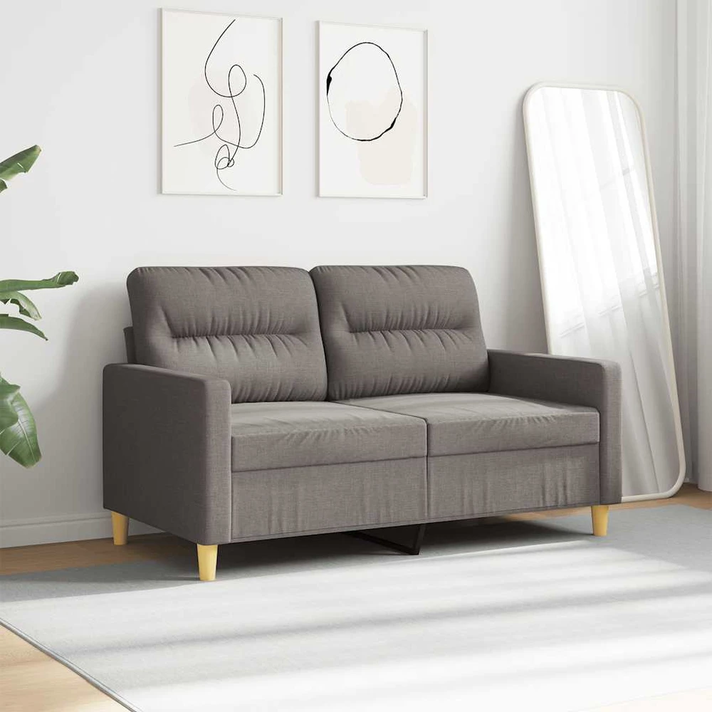 Dvivietė sofa, taupe spalvos, 120cm, audinys