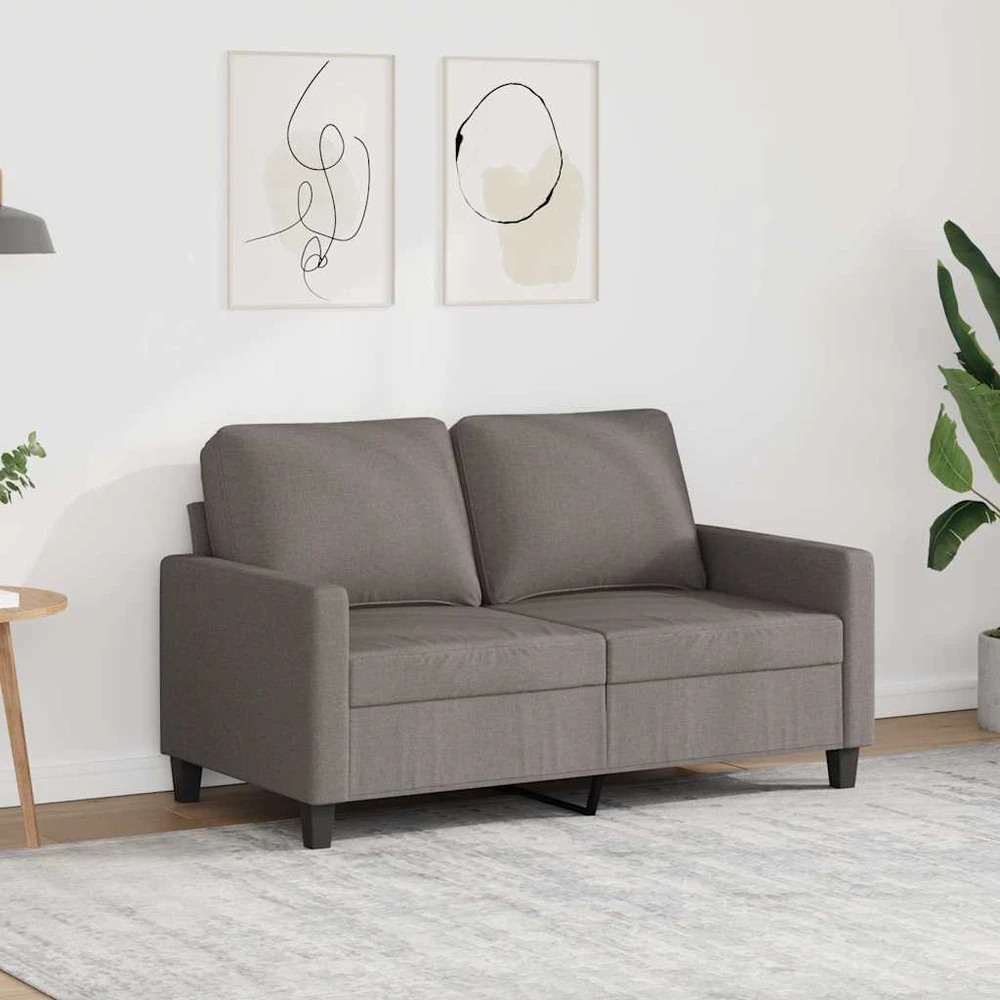 Dvivietė sofa, taupe spalvos, 120cm, audinys
