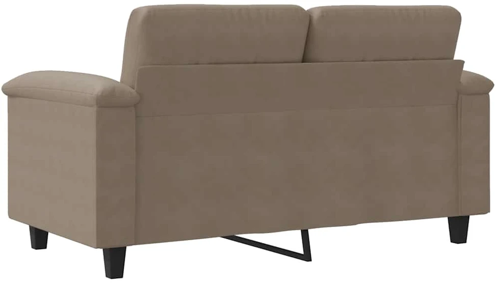 Dvivietė sofa, taupe spalvos, 120cm, mikropluošto audinys