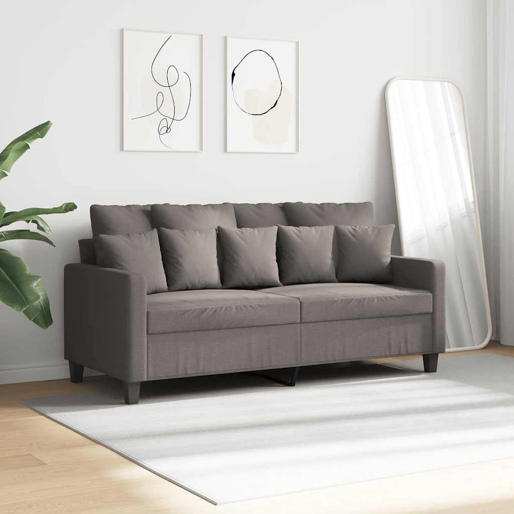 Dvivietė sofa, taupe spalvos, 140cm, audinys