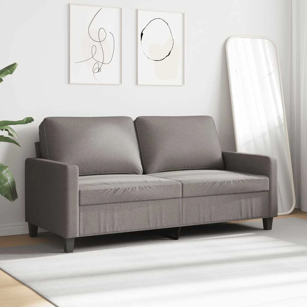 Dvivietė sofa, taupe spalvos, 140cm, audinys