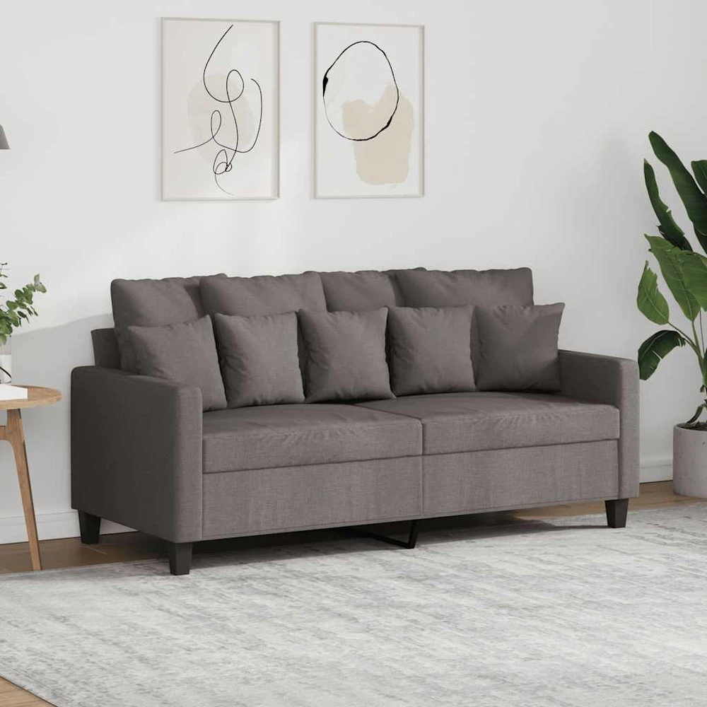 Dvivietė sofa, taupe spalvos, 140cm, audinys