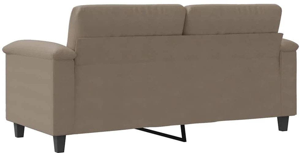 Dvivietė sofa, taupe spalvos, 140cm, mikropluošto audinys