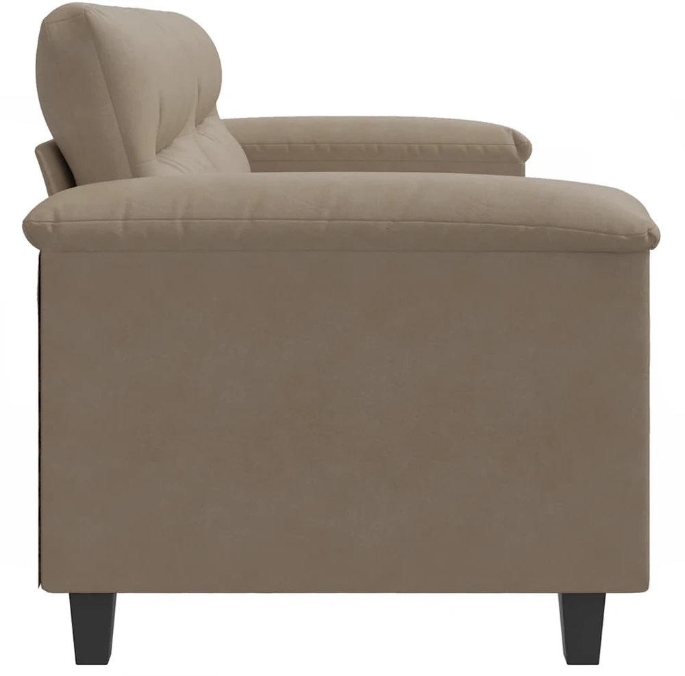 Dvivietė sofa, taupe spalvos, 140cm, mikropluošto audinys