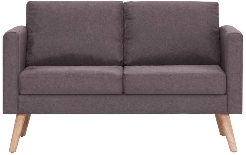 Dvivietė sofa, taupe spalvos, audinys