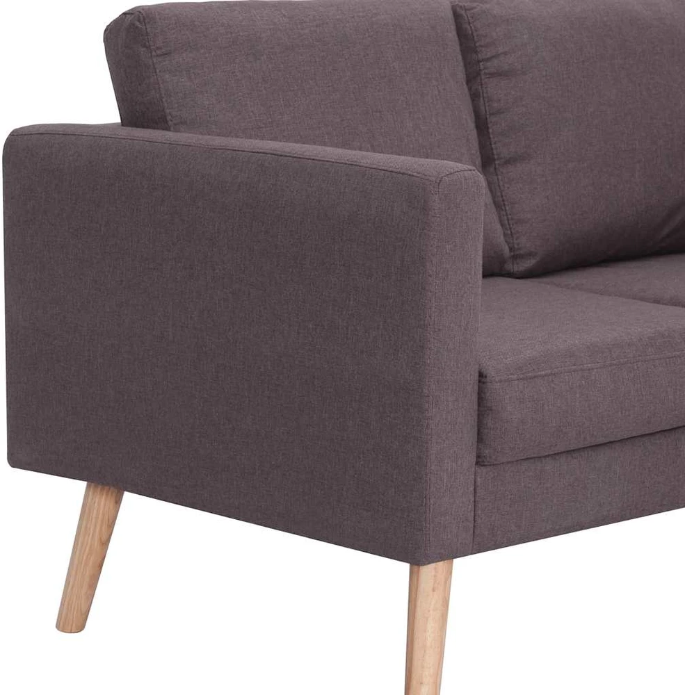 Dvivietė sofa, taupe spalvos, audinys