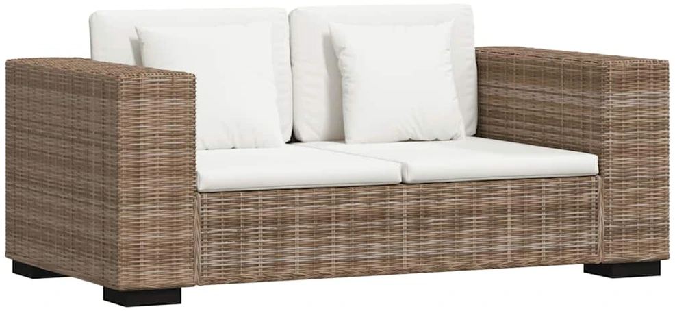 Sofa Dvivietės ir trivietės sofų komplektas, ratanas